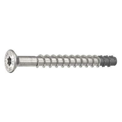 MULTI-MONTI® Plus Stainless Steel Concrete Screw Anchor, Countersunk Head - MMS-Plus-F-A4