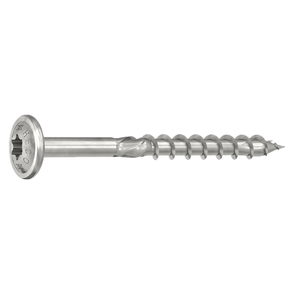 HECO-TOPIX®-plus, A2 Stainless Steel, flange head timber connection, part threaded fastener - HTP-S-FH-PT