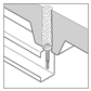 Self coring stainless steel fastener for single ply insulated roof panels to light gauge - SXP5-HT-5,5