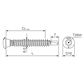 Self Drilling Stainless Steel Fastener for Kalzip Halter to Metal Deck - SXK2-6.0